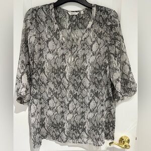 Reitmans Snake Print Blouse